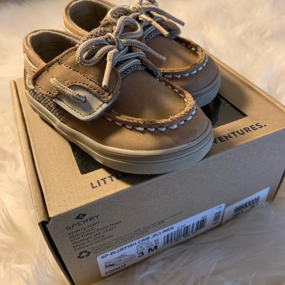 Infant/Toddler Sperry Bluefish Shoes. Size 3M - Picture 4 of 8